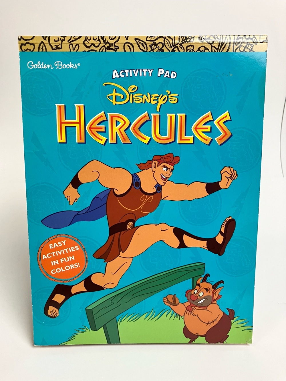 Vintage 90s Disney Hercules Activity Pad 1997 Golden Books 90s Nostalgia